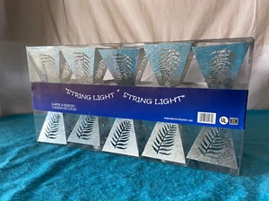 NIB Grandrich 10 Pc String Light Aluminum Pine Leaf Autumn Lamp Shade 9' 4" - Picture 1 of 5