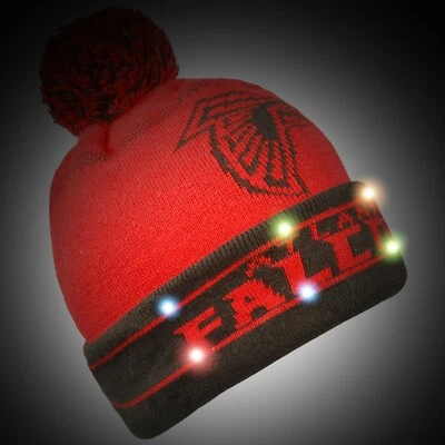 ATLANTA FALCONS NFL LED LUZ PUNTO POM POM GORRO TEJIDO ENVÍO GRATUITO Foto 1 de 2