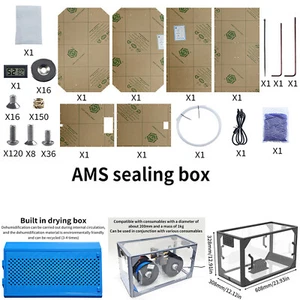 Consumables Dry Moisture Dust Storage Seal Kit for -Lab AMS Lite 3D Printer - Afbeelding 1 van 8