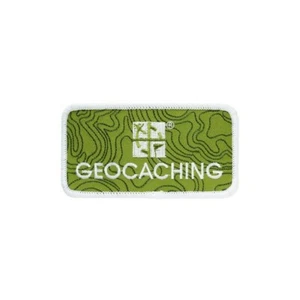 Patch avec scratch Geocaching rectangulaire avec logo Groundspeak - Imagen 1 de 1