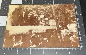 1903 SCHOOL CORNERSTONE Merrillville Ross Township IN Indiana Antique PHOTO - Picture 1 of 6
