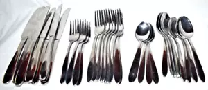 Oneida Mooncrest Glossy Stainless Steel Flatware 32 Piece Set - Picture 1 of 4