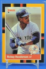 1988 Donruss Baseballs Best Rickey Henderson HOF #76 New York Yankees