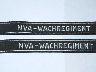 East German wachregiment Army wrist insignia band badge patch black NVA DDR - Image 1 of 3