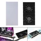 Graphic Card Backplane Cooler W/Dual PWM Fan Adjustable Speed for RTX 3090 3080