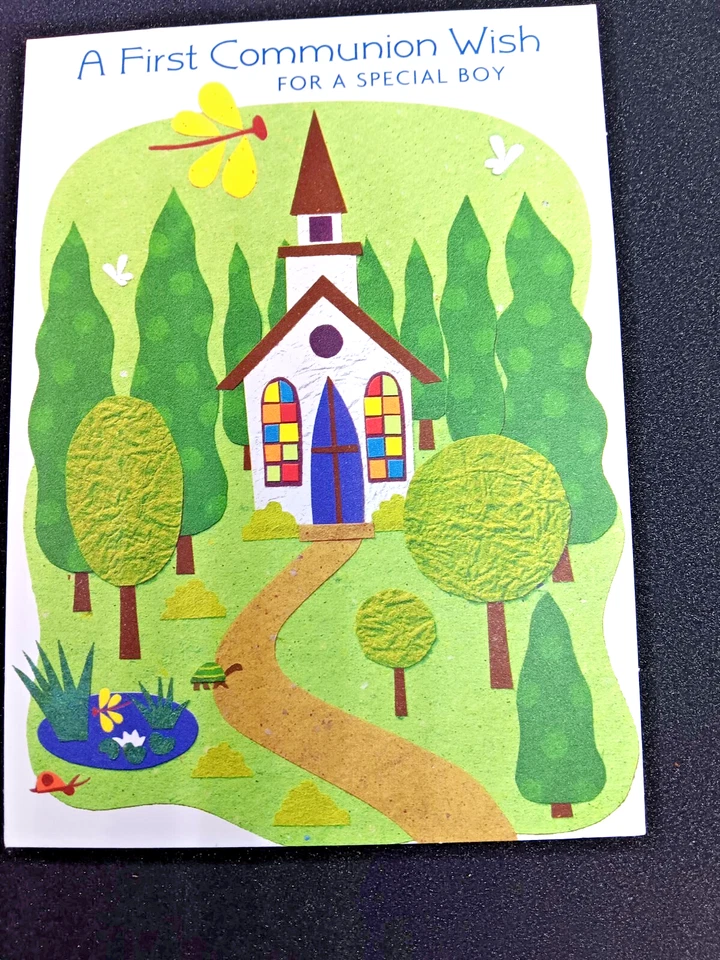 First Communion For Special Boy Greeting Card Zzw/Envelope - Image 1 of 1