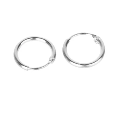 Paio Ear Stud Piercing Anelli Orecchino Naso Orecchini 925 Argento Sterling - Immagine 1 di 4