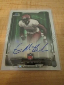 2015 Bowman Chrome Tre Mcbride Auto Rookie Card #RCRA-TMC William and Mary  - Picture 1 of 2