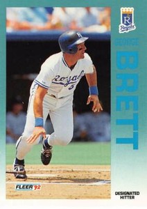 1992 Fleer Baseball George Brett #154 NM/MT KANSAS CITY ROYALS HIGH GRADE/SHARP