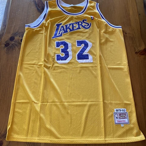 Magic Johnson Mitchell & Ness NBA Swingman Home Jersey LA Lakers 1979-80 Size 60 Cover