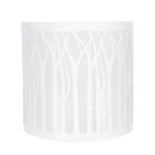 White Forest Pattern Table Lampshade Iron Art Hanging Light 15x14cm