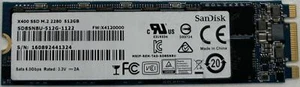 SANDISK X400 512GB M.2 SATA SSD HARD DRIVE #120030# - Picture 1 of 2