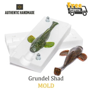 Grundel Goby Shad Fishing Mold Lure Bait Soft Plastic 81 mm - Picture 1 of 3