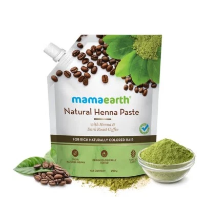 Mamaearth Rich Naturally Colored Hair Natural Henna Paste 200g (BUY 1 FREE 1) - Image 1 of 4
