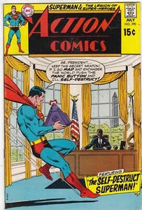 ACTION COMICS # 390 - 1970 FINE- SUPERMAN-THE SELF-DESTRUCT SUPERMAN - Picture 1 of 2