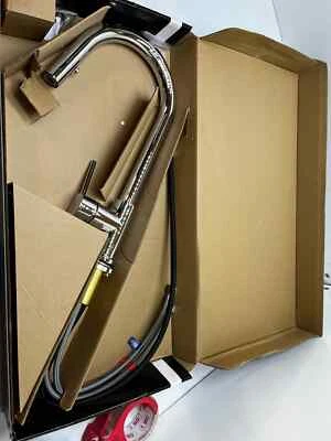 Signature Hardware Ravenel 445048 Kitchen Faucet Polished Chrome *Scratches* - Image 1 of 4