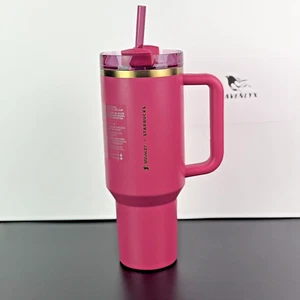 Stanley x Starbucks Berry Pink Glitter Tumbler 40 Oz *in Hand; Ships Asap* - Picture 1 of 7