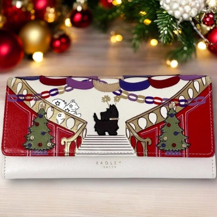 RADLEY LONDON Leather Picture Party Pals Large Flap Over Matinee Wallet