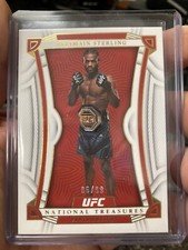 2023 Panini Chronicles UFC National Treasures Aljamain Sterling 6/99!