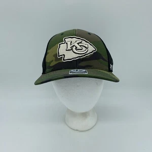'47 Brand Trucker Kansas City Chiefs NFL Camouflage Hat Cap Adjustable Mens - Picture 1 of 6