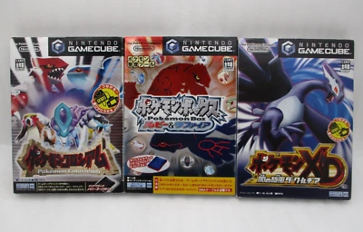 GameCube Pokemon BOX, XD Dark Lugia, Colosseum 3Games w/ 1 Memory Card Japan GC - Image 1 of 4