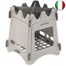 Joyooo fornello da campeggio, stufa a legna portatile pieghevole leggero puro