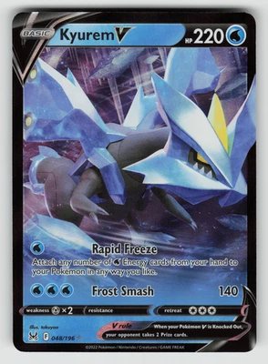 Kyurem V Pokemon Lost Origin 048/196 Ultra Rare NM - Image 1 of 2