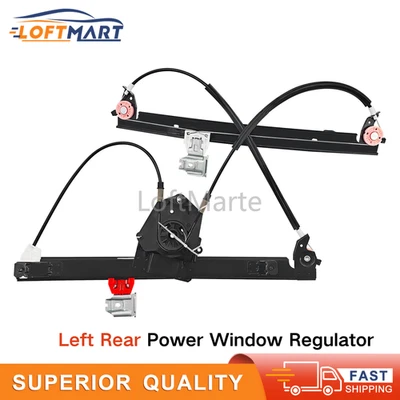 Regulador de ventana eléctrica trasero izquierdo para 03-13 Maserati Quattroporte M139 sin motor Foto 1 de 4