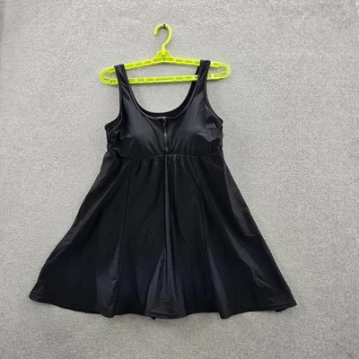 Купальный костюм женский Torrid 0 черный купальник на молнии без рукавов - Изображение 1 из 4