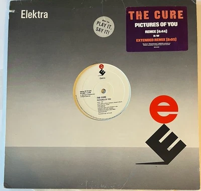 The Cure - Pictures of You 12” White Label Promo 1990 Elektra Records ED 5452 - Image 1 of 3
