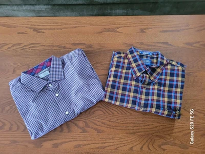 1 Pendelton, 1 Thomas Dean Long Sleeve Cotton Shirts  L - Image 1 of 4