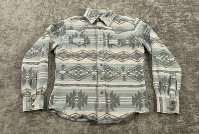 Wrangler Retro Shirt Jacket Mens S Small Flannel Western Pearl Snap Aztec Tag:M - Image 1 of 4