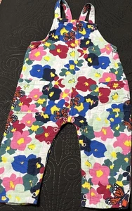 Nordstrom~Cristina Martinez~Girls~Overall~Floral~Artsy~100% Organic Cotton~18M - Picture 1 of 13