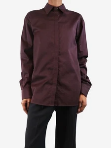 Issue Twelve Burgundy Stevie shirt - size UK 6 - Photo 1/4