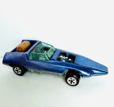 Smuggler Johnny Lightning Topper 1970 color azul púrpura con barril original Foto 1 de 4