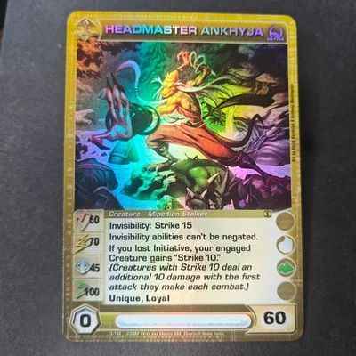 Headmaster Ankhyja Ultra Rare Foil Rise of the Oligarch 25/100 Chaotic TCG - Image 1 of 2