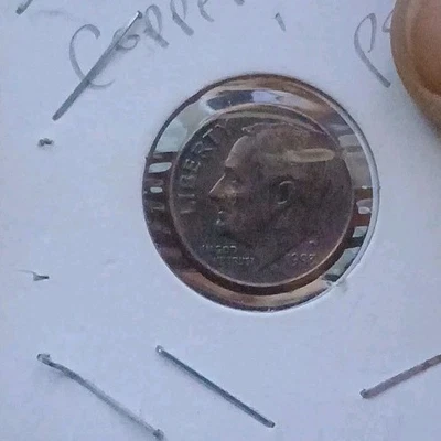 Rare 1993 Roosevelt Dime Error ,Coin Missing Clad Layer ,See Photos  - Image 1 of 4