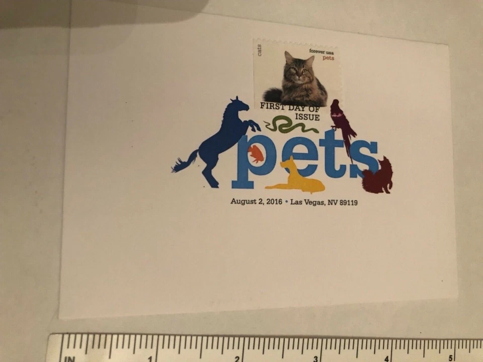 US first day of issue pets cat - Image 1 of 1