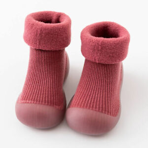 Kid Baby Girl Boy Toddler Anti-slip Slippers Socks Shoes Winter Warm Boots