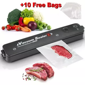 More details for automatic vacuum sealer machine food dry wet vaccum packing 10 free sealing bags