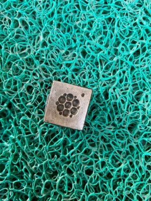 Figura de flor tallada a mano de bronce raro con bridas antiguas de 1800 molde troquel de joyería Foto 1 de 4