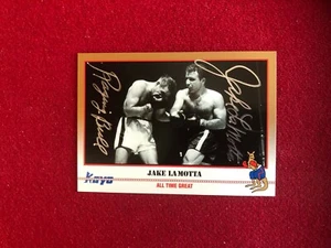 1991, Jake LaMotta, "Autographed" (JSA) "Kayo" Trading Card (Raging Bull Ins.)  - Picture 1 of 2