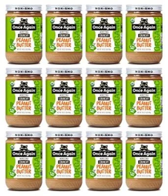Once Again Organic Crunchy Peanut Butter, 16oz - Salt Free,  Assorted Sizes  - Image 1 of 4