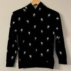 Kids Denim & Flower Ricky Singh Dabbing Ghost Boo Hoodie Size 9/10 - Picture 1 of 4