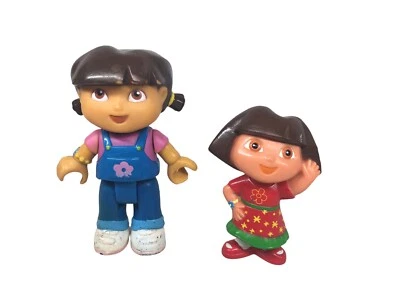 Mega Bloks Dora The Explorer Blocks Figure HTF Big Backyard Cake Topper Girl - Image 1 of 4