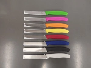 VICTORINOX Swiss Made 4" Blade Paring Knife - Serrated With Round Tip - 8-Pack - Picture 1 of 1