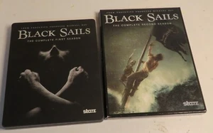 BLACK SAILS Season 1 & 2 Complete DVD Sets STARZ ORIGINALS Set Nice Used - Picture 1 of 11