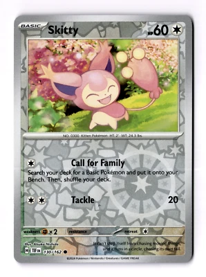 Skitty 130/162 Sv05: Temporal Forces Reverse Holo - Image 1 of 3