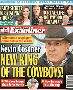 NATIONAL EXAMINER Magazine Jan. 16 2023 Kevin Costner Yellowstone Princess Kate - Imagen 1 de 2