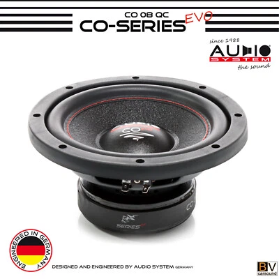 Audio System CO 08 QC EVO 200mm Subwoofer 4x 2Ohm CO-SERIES Woofer Lautsprecher - Bild 1 von 4